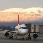 Airplane in Geneva airport